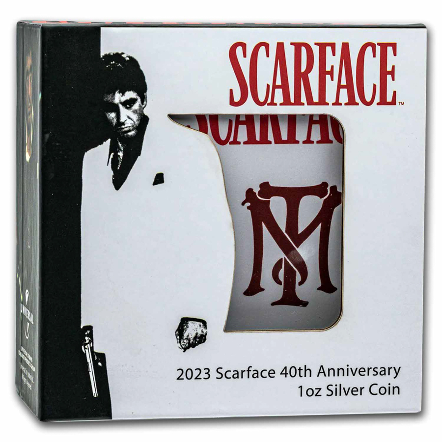 外国映画 SCARFACE 40th Anniversary Coin Scarface 40th Anniversary 2023 1 oz 5000 Francs CFA Coin